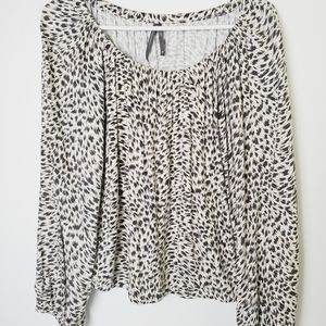 Anthropologie Leopard Print Top